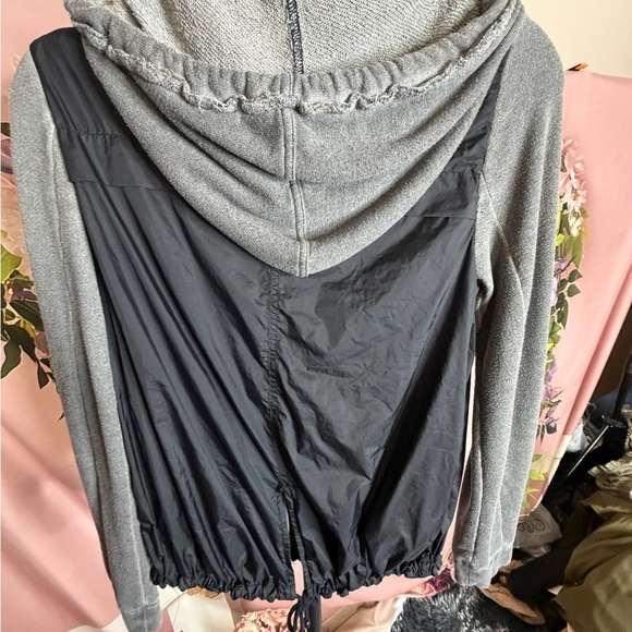 Free People Gray and Black Bomber Jacket, EUC, Size XS - Picture 6 of 9